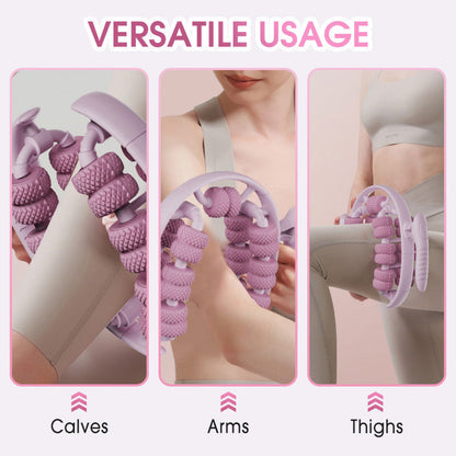 Leg Massage Roller Ergonomic Nodule Design & Non-Slip Handles