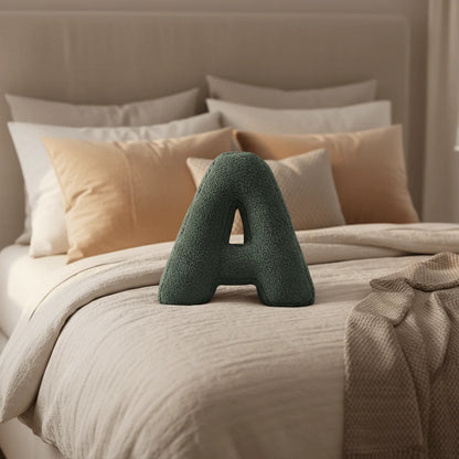 Letter Pillow Soft Velvet Personalized Alphabet Design