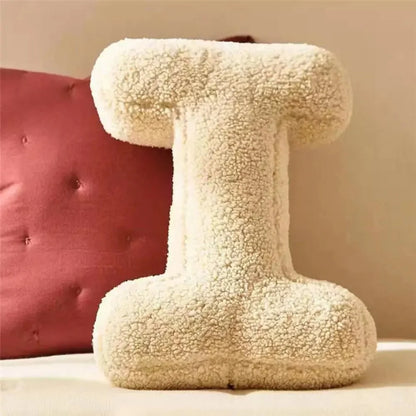 Letter Pillow Soft Velvet Personalized Alphabet Design