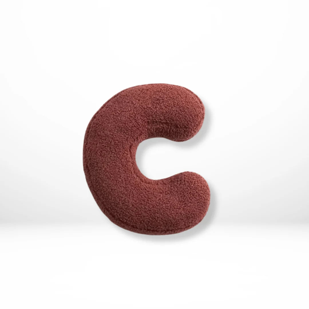 Letter Pillow Soft Velvet Personalized Alphabet Design
