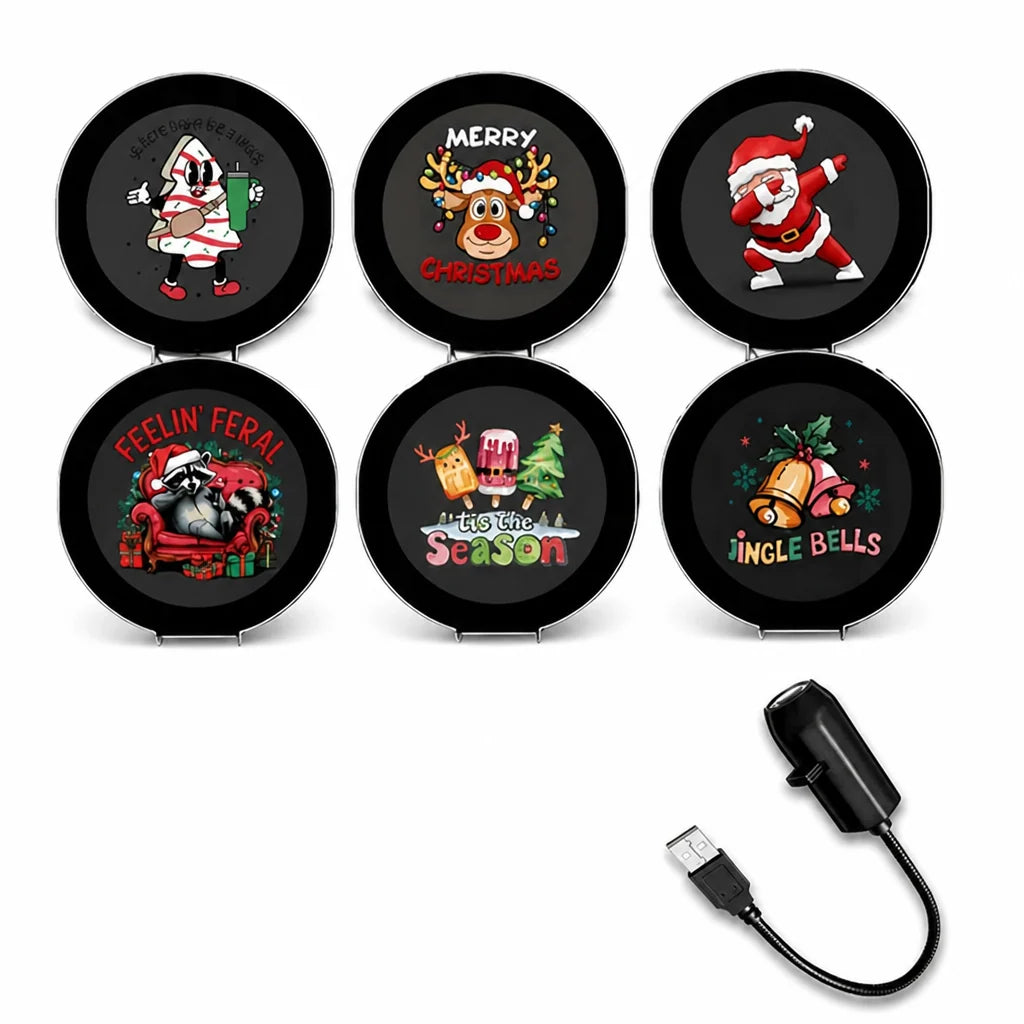 Light Projector USB Powered Interchangeable Themed Scene Discs