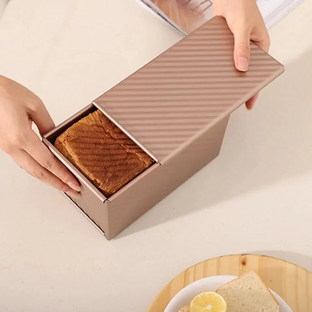 Loaf Pan Set Non-Stick Two-Piece With Lids