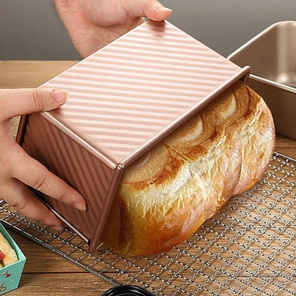 Loaf Pan Set Non-Stick Two-Piece With Lids