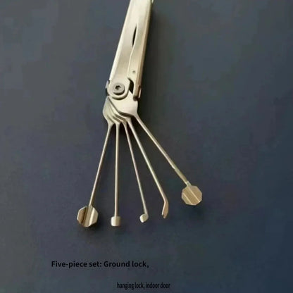 Lock Pick Set Foldable Stainless Steel Set of 5