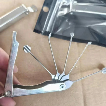 Lock Pick Set Foldable Stainless Steel Set of 5