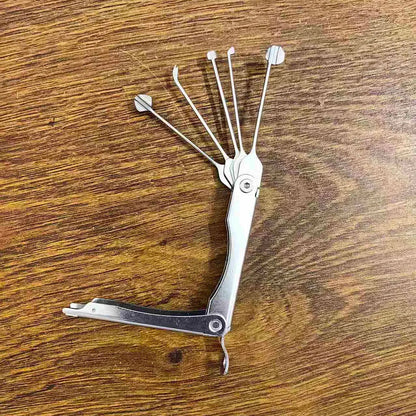 Lock Pick Set Foldable Stainless Steel Set of 5