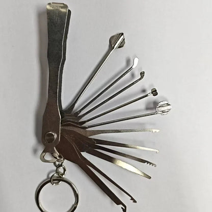 Lock Pick Set Foldable Stainless Steel Set of 5