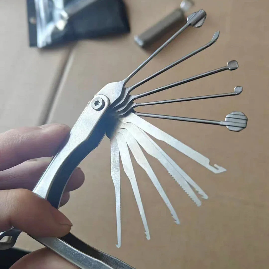 Lock Pick Set Foldable Stainless Steel Set of 5