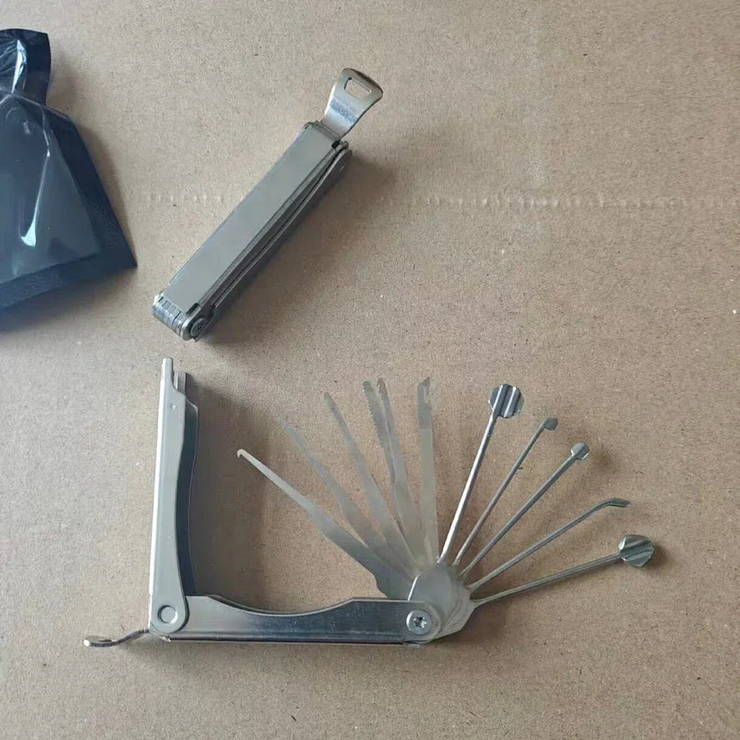 Lock Pick Set Foldable Stainless Steel Set of 5