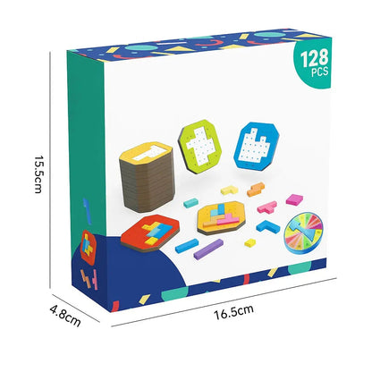 Logic Puzzle Game 108 Pieces 20 Challenge Cards