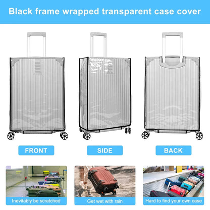 Luggage Cover Clear PVC Waterproof & Scratch Protection