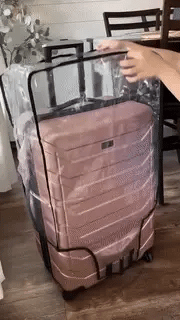 Luggage Cover Clear PVC Waterproof & Scratch Protection