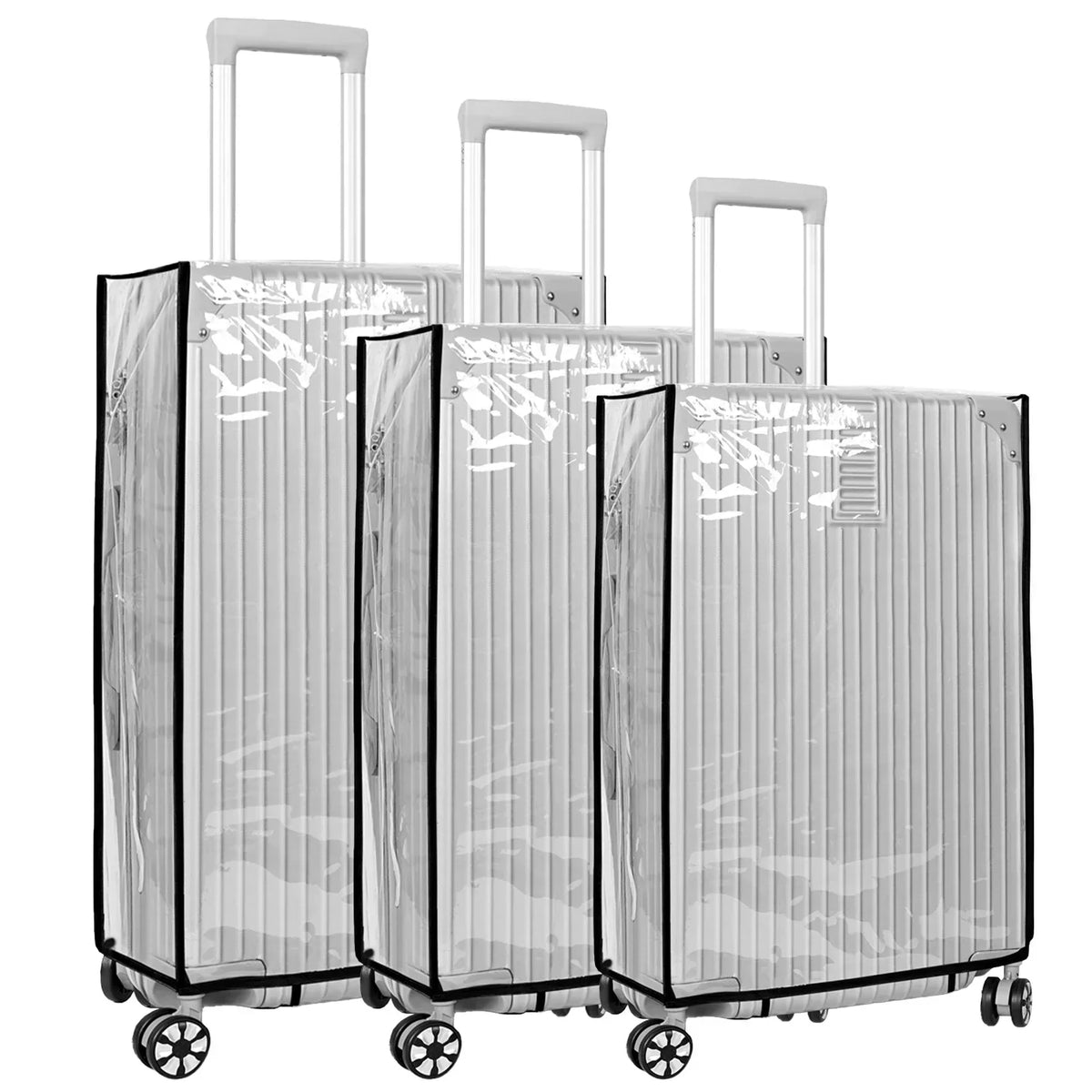 Luggage Cover Clear PVC Waterproof & Scratch Protection