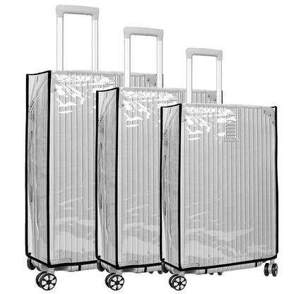 Luggage Cover Clear PVC Waterproof & Scratch Protection