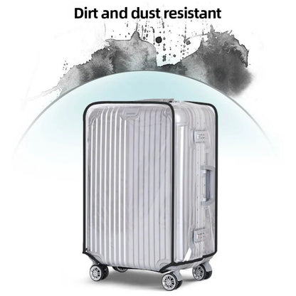 Luggage Cover Clear PVC Waterproof & Scratch Protection