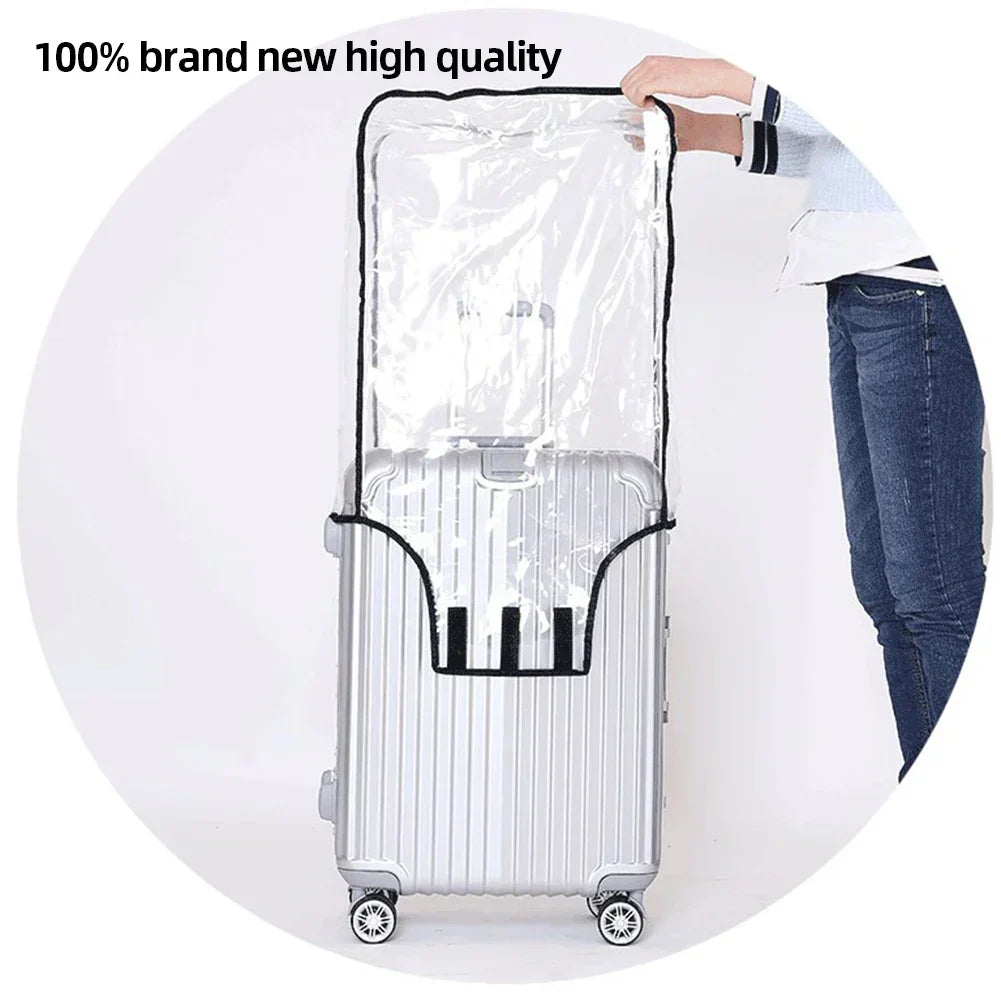 Luggage Cover Clear PVC Waterproof & Scratch Protection