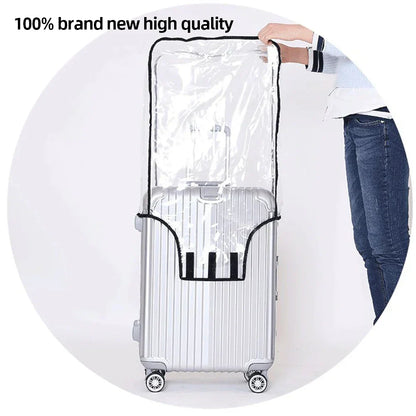 Luggage Cover Clear PVC Waterproof & Scratch Protection