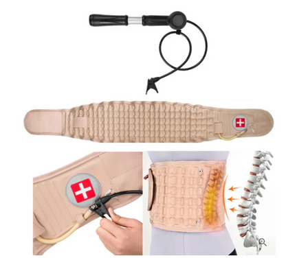 Lumbar Support Belt Integrated Air Pump & Adjustable Compression