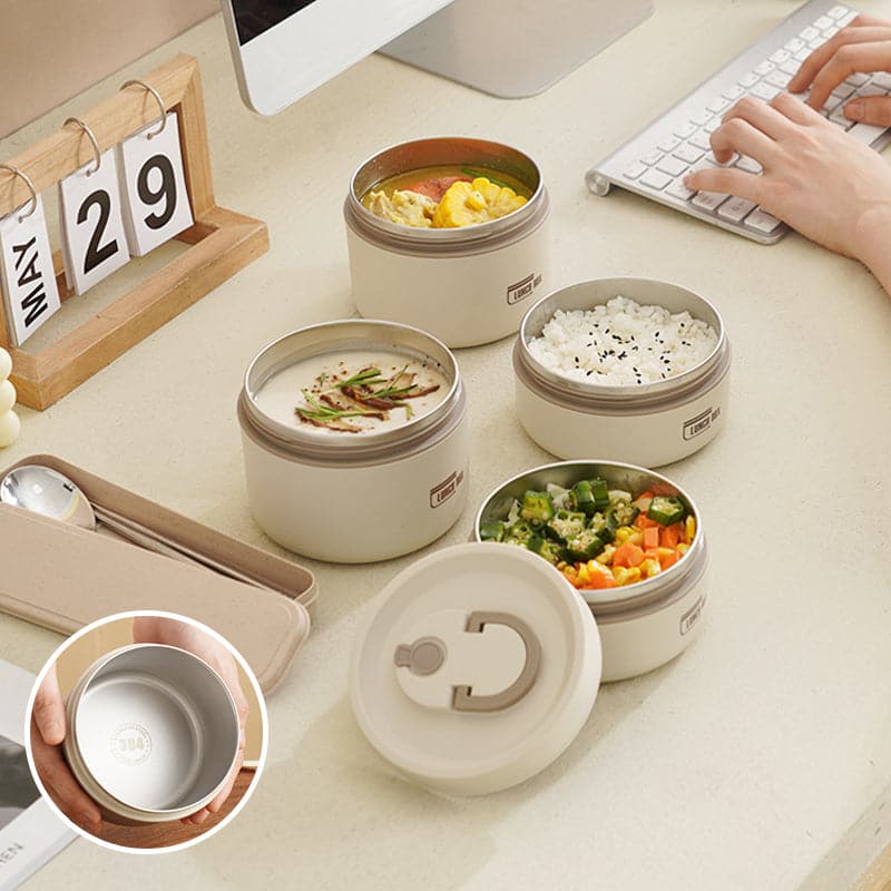 Lunch Box Double-Walled Insulated Leak-Proof Stainless Steel