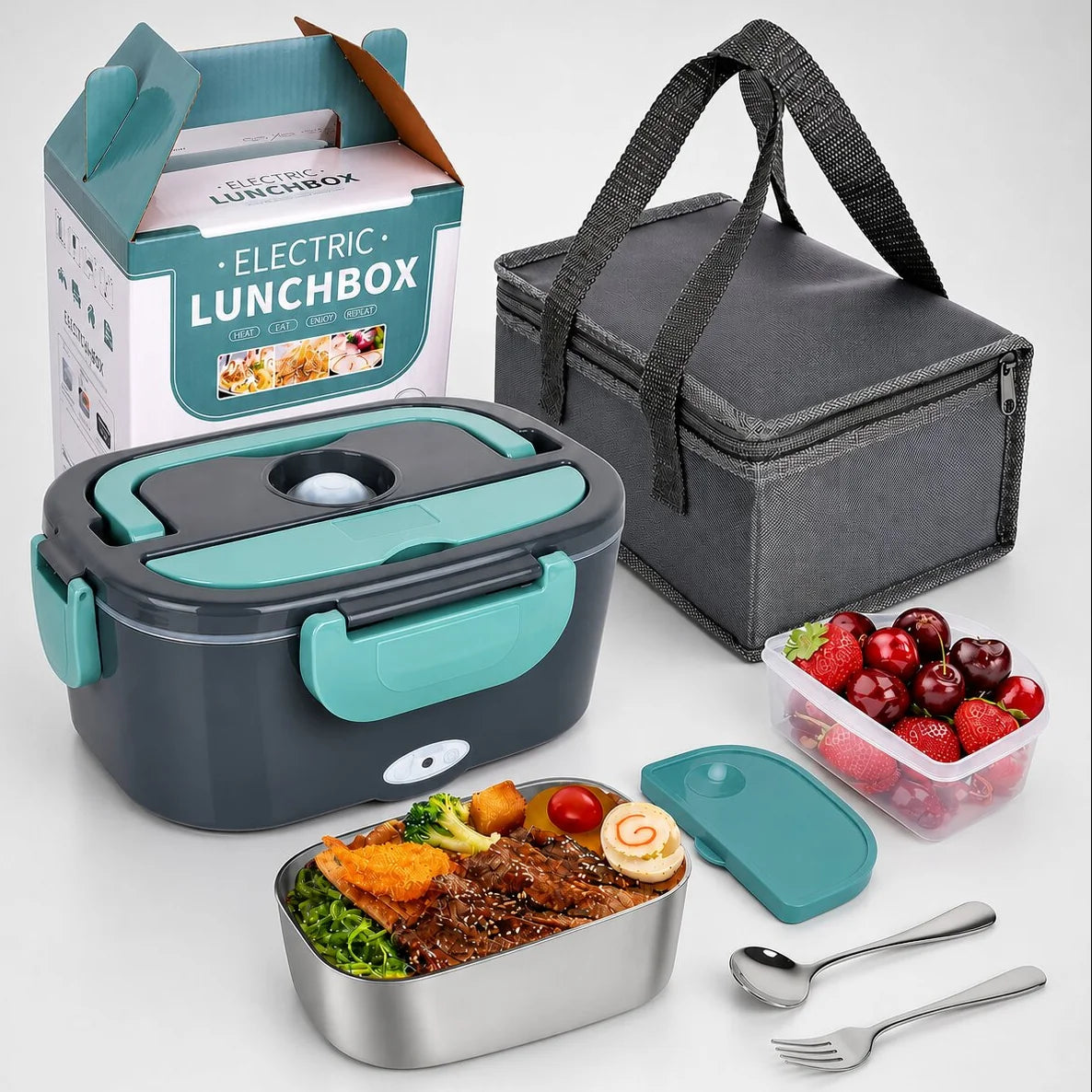 Lunch Box Stainless Steel Interior Adjustable Temp Dial