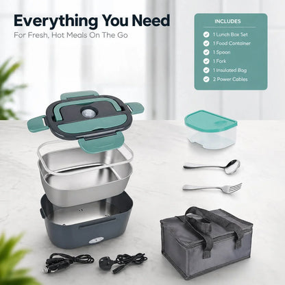 Lunch Box Stainless Steel Interior Adjustable Temp Dial