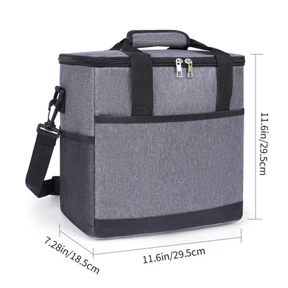 Lunch Cooler Bag Insulated Easy-Clean Lining Adjustable Strap