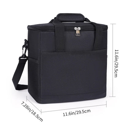 Lunch Cooler Bag Insulated Easy-Clean Lining Adjustable Strap