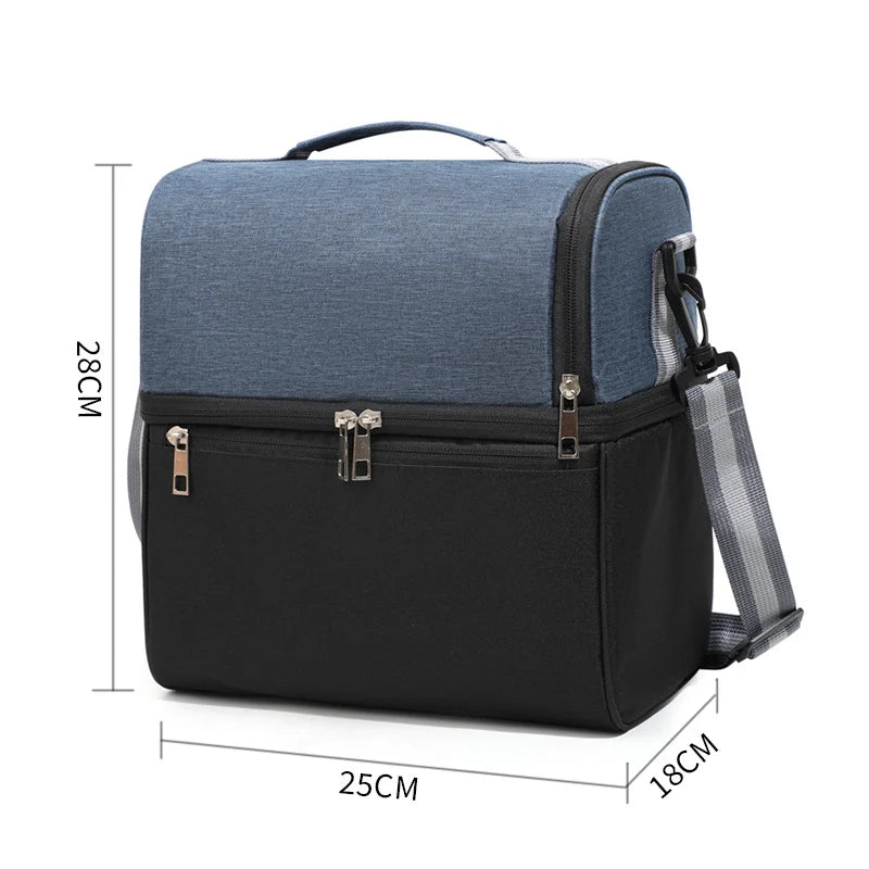 Lunch Cooler Bag Insulated Large Capacity & Multiple Compartments