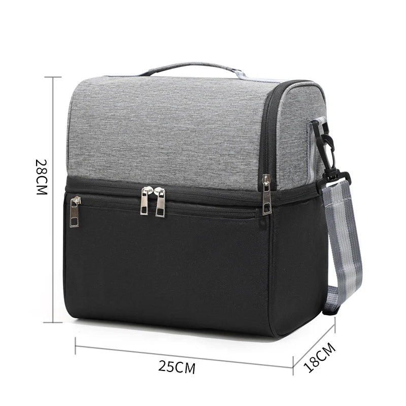 Lunch Cooler Bag Insulated Large Capacity & Multiple Compartments