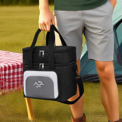 Lunch Cooler Bag Insulated Multi-Compartment Padded Handles