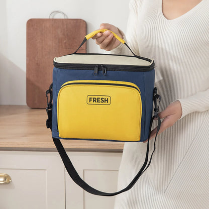 Lunch Cooler Insulated Multiple Compartments & Adjustable Strap