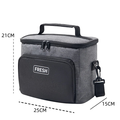 Lunch Cooler Insulated Multiple Compartments & Adjustable Strap