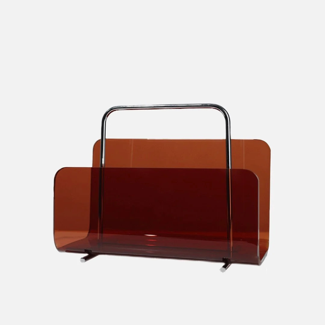 Magazine Holder Transparent Acrylic Space-Saving Design