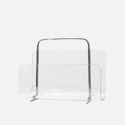 Magazine Holder Transparent Acrylic Space-Saving Storage