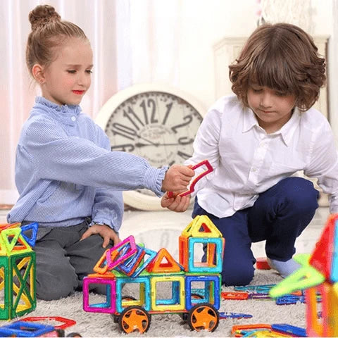 Magnetic Building Blocks Colorful Strong Magnets Ages 4+