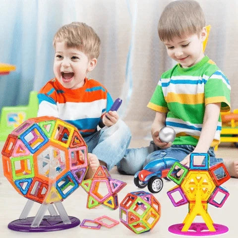 Magnetic Building Blocks Colorful Strong Magnets Ages 4+