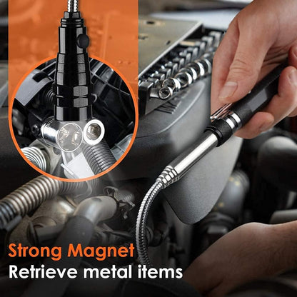 Magnetic Grabber Extendable 22.6 In 3 LED Neodymium Magnet