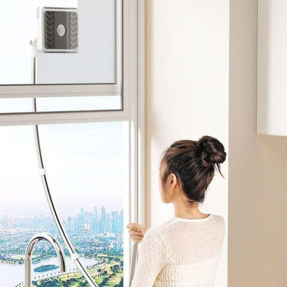 Magnetic Window Cleaner Dual-Sided Microfiber Extendable Handle