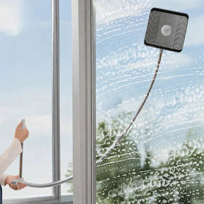 Magnetic Window Cleaner Dual-Sided Microfiber Extendable Handle