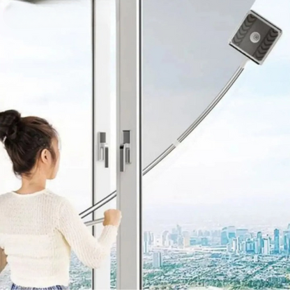 Magnetic Window Cleaner Dual-Sided Microfiber Extendable Handle