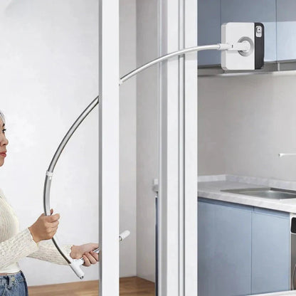 Magnetic Window Cleaner Dual-Sided Microfiber Extendable Handle