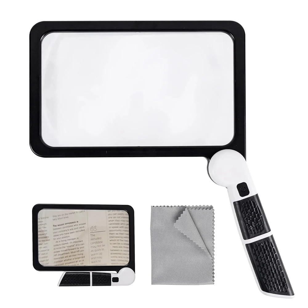 Magnifying Glass 5x Dimmable LED Foldable Design