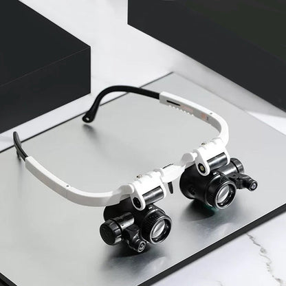Magnifying Glasses Hands-Free Dual LED & 6 Interchangeable Lenses