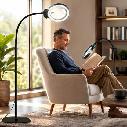Magnifying Lamp LED Gooseneck 10x & 30x
