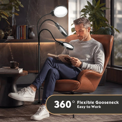 Magnifying Lamp LED Gooseneck 10x & 30x