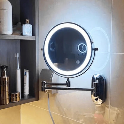 Magnifying Mirror Adjustable LED Lighting Rechargeable 3x–10x Magnification