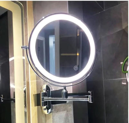 Magnifying Mirror Adjustable LED Lighting Rechargeable 3x–10x Magnification