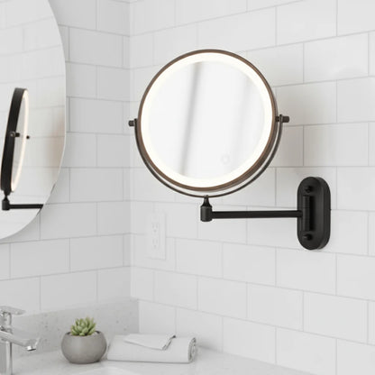 Magnifying Mirror LED Rechargeable Cordless Adjustable Brightness