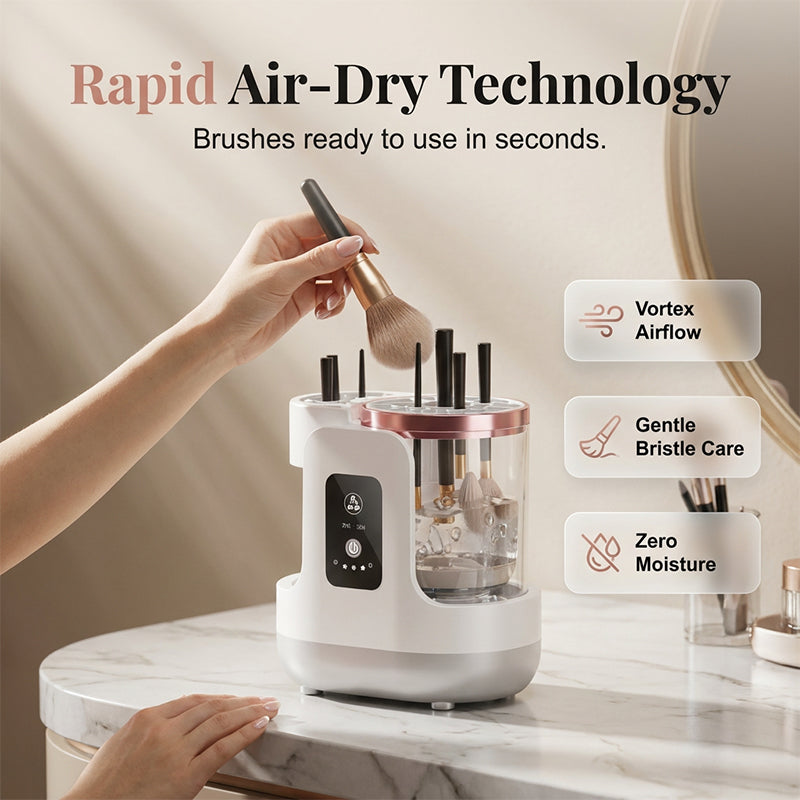Makeup Brush Cleaner UV Light Sonic Cleaning & Fast Air Drying