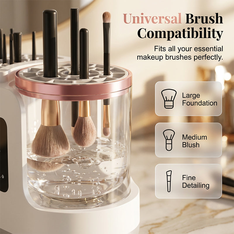 Makeup Brush Cleaner UV Light Sonic Cleaning & Fast Air Drying
